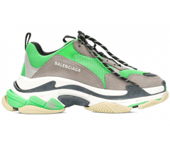 Balenciaga green / grey / white