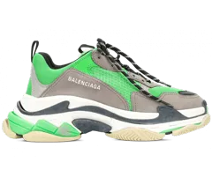 Balenciaga green / grey / white