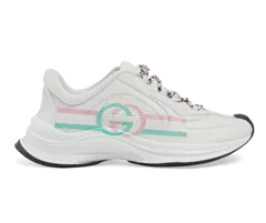 Gucci Interlocking G White/pink/green