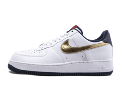 Nike White/Metallik Gold-Obsidian