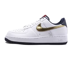 Nike White/Metallik Gold-Obsidian