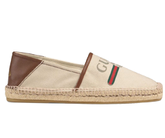 Gucci Logo Canvas Espadrille