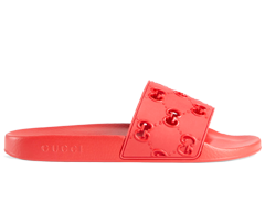 Gucci Rubber GG Slide Sandal