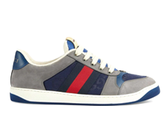 Gucci Screener Low-Top Sneakers Web-Stripe