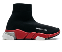 Balenciaga Clear Sole Black Red