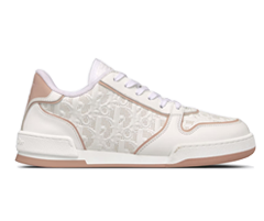 Dior White and Nude Dior Oblique Perforated Calfskin