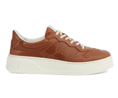 Gucci GG Logo-Embossed Sneakers Chestnut-Brown