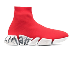 Balenciaga Graffiti Sneakers Bright Red