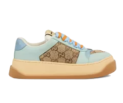 Gucci GG Canvas Sneakers - Beige/Multicolour