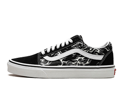 Vans Flames Black/White