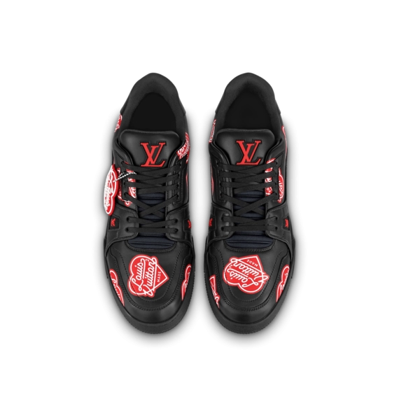 Louis Vuitton Trainer Sneaker - Black, Printed calf leather