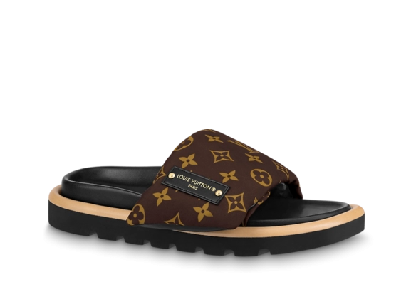 Louis Vuitton Pool Pillow Flat Comfort Mule Cacao Brown