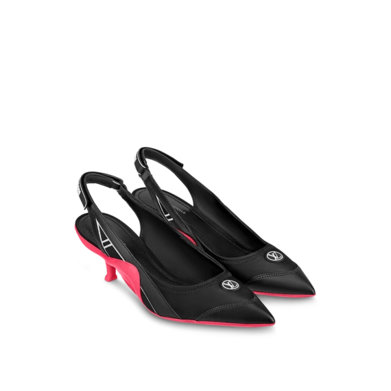 Louis Vuitton Archlight Slingback Pump Black / Fuchsia Pink