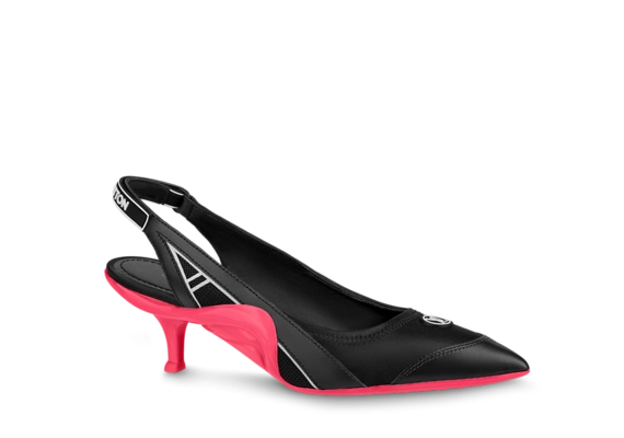 Louis Vuitton Archlight Slingback Pump Black / Fuchsia Pink