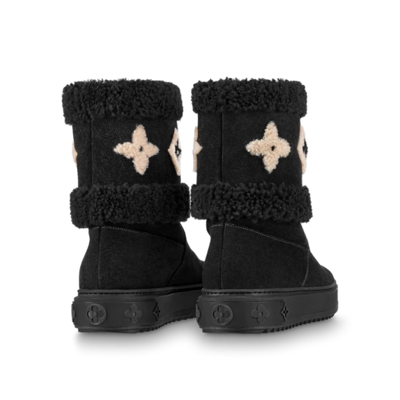 Louis Vuitton Snowdrop Flat Ankle Boot Black