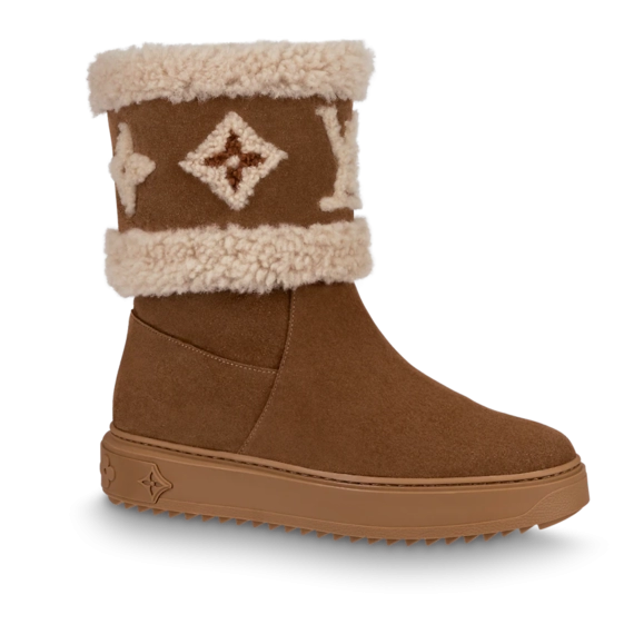 Louis Vuitton Snowdrop Flat Ankle Boot Cognac Brown