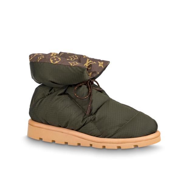 Louis Vuitton Pillow Comfort Ankle Boot Khaki Green