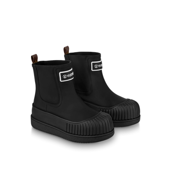 Louis Vuitton Polar Flat Ankle Boot Black