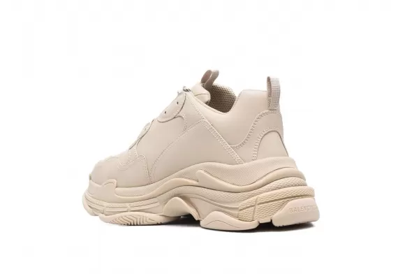 Balenciaga Triple S - Beige, Faux Leather