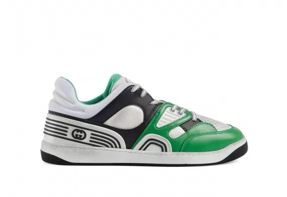 Gucci Basket low-top sneakers - Black/Green/White