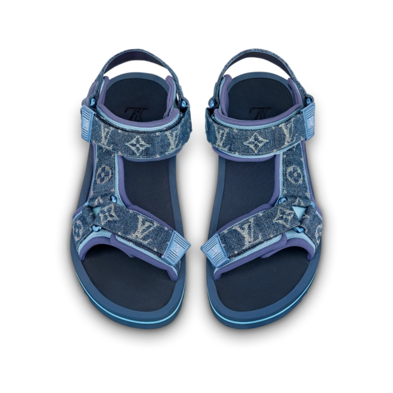 Louis Vuitton Panama Sandal Blue