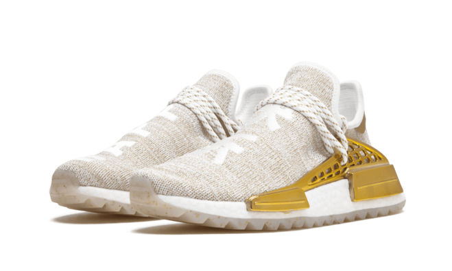 Pharrell Williams NMD Human Race Holi MC Gold Happy - China Exclusive