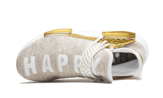 Pharrell Williams NMD Human Race Holi MC Gold Happy - China Exclusive