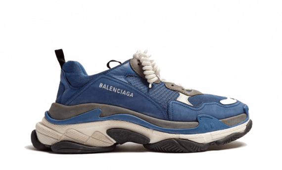 navy blue balenciaga triple s