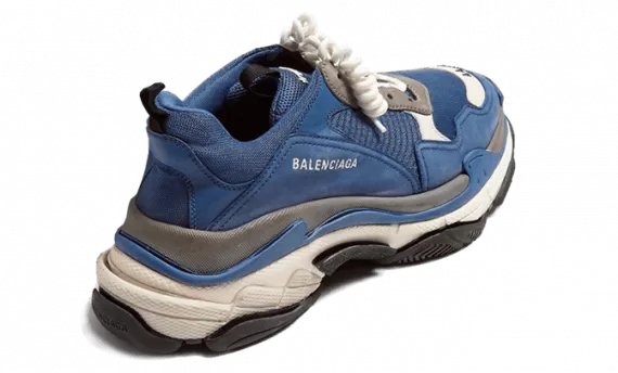 Balenciaga Triple S Trainers Navy Gray