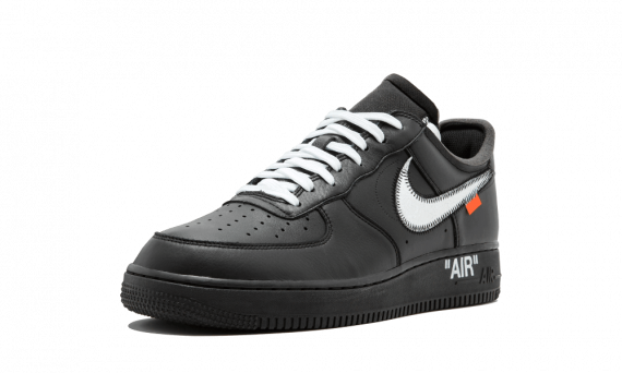 nike off white air force 1 moma black