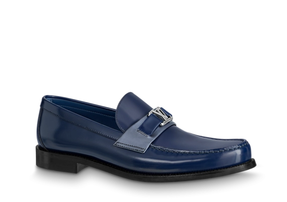 Louis Vuitton Major Loafer Glazed calf leather Navy Blue