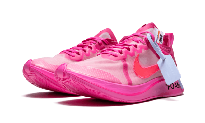 Nike The 10 x Off White  Zoom Fly TULIP PINK / RACER PINK