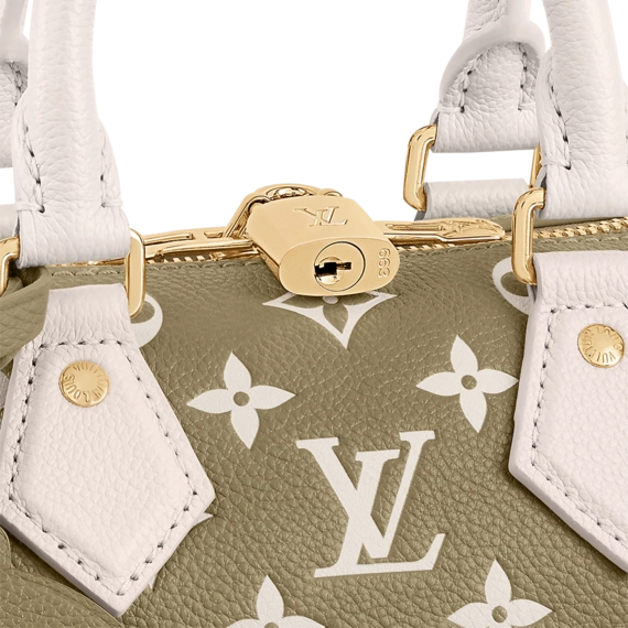 Louis Vuitton  Speedy Bandouliere 20 Khaki Green / Beige / Cream