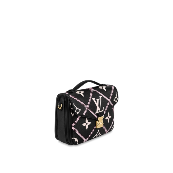 Louis Vuitton Pochette Metis Black / Pink / Beige