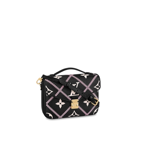 Louis Vuitton Pochette Metis Black / Pink / Beige