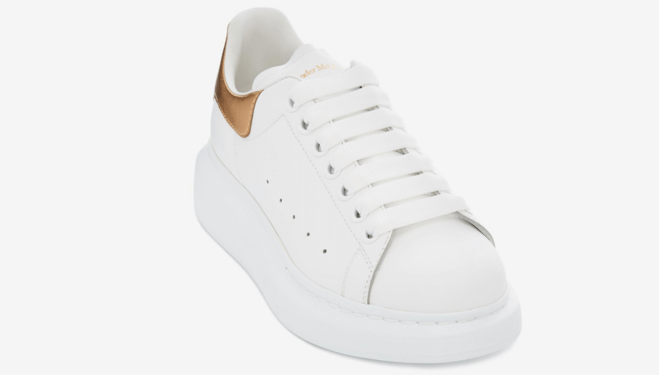 Alexander McQueen - Oversized Sneaker Light Gold/White