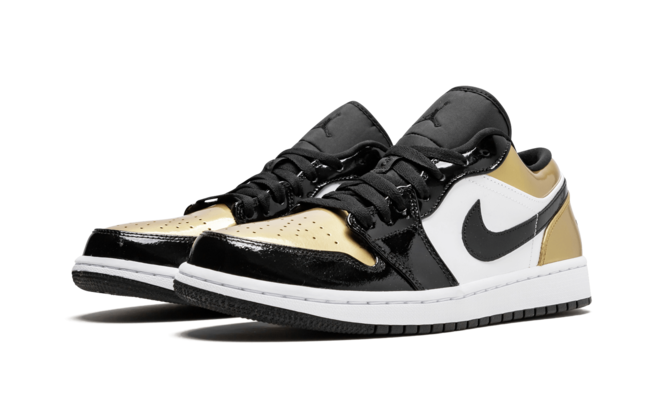 Air Jordan 1 Low - Gold Toe BLACK/GOLD-BLACK