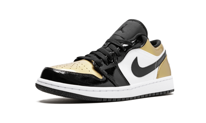 Air Jordan 1 Low - Gold Toe BLACK/GOLD-BLACK