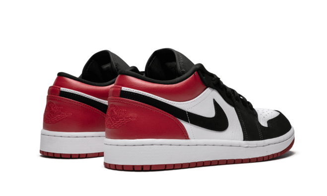 Air Jordan 1 Low - Black Toe White/Black-Gym Red