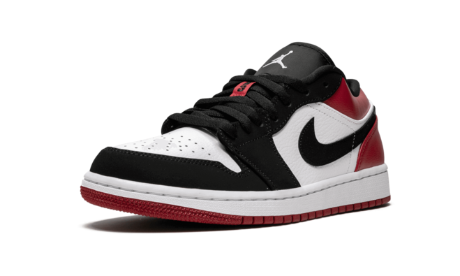 Air Jordan 1 Low - Black Toe White/Black-Gym Red