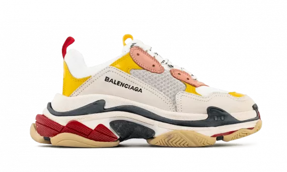 Balenciaga Triple S  White/ Ecru/ Black