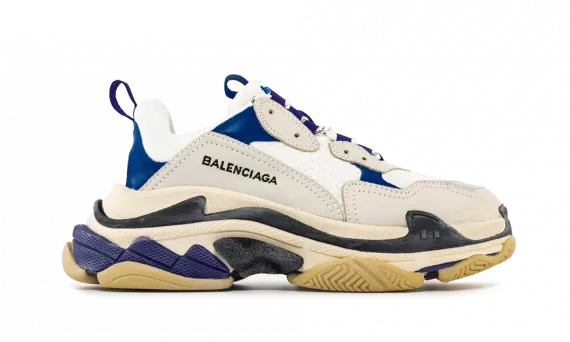 Balenciaga Triple S  Trainer White Navy Purple