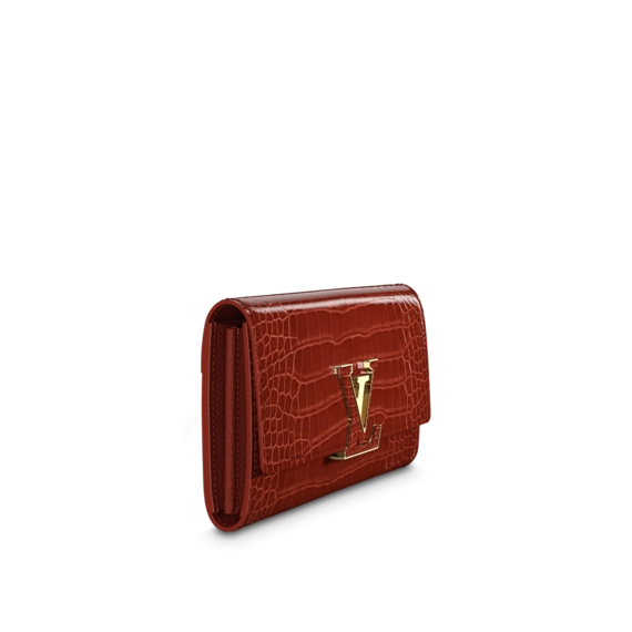 Louis Vuitton Capucines Wallet Fauve Brown