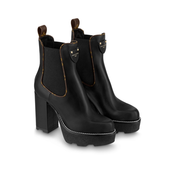 Lv Beaubourg Ankle Boot Black