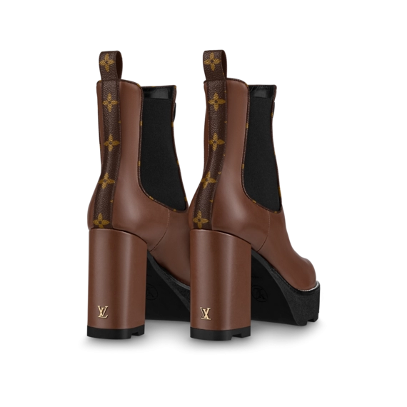 Lv Beaubourg Ankle Boot Brown