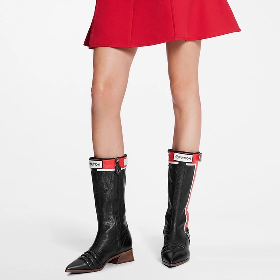 Louis Vuitton Flags High Boot Red