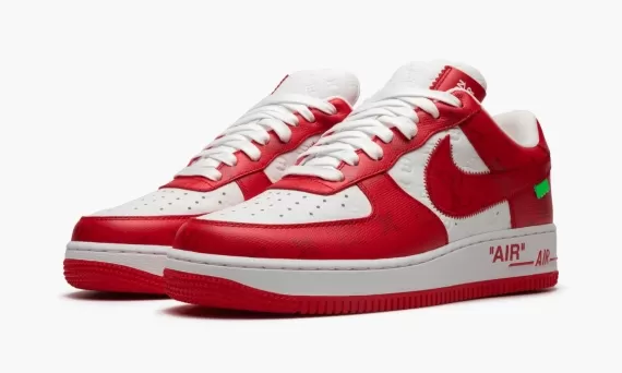 Louis Vuitton AIR FORCE 1 Low Virgil Abloh - White/Red