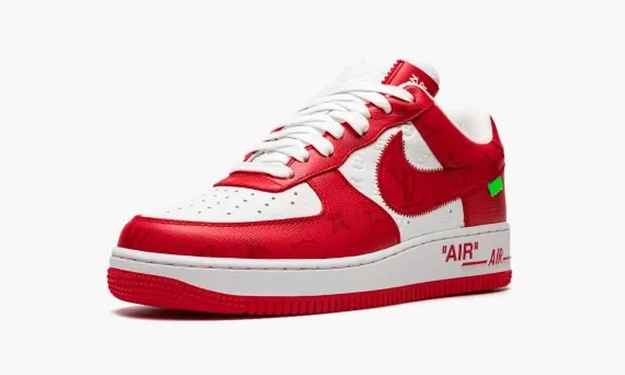 Louis Vuitton AIR FORCE 1 Low Virgil Abloh - White/Red