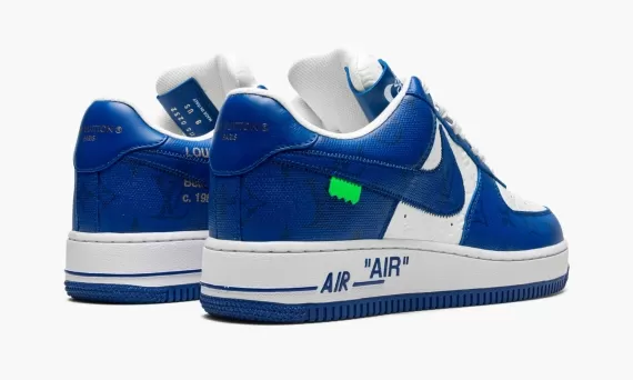 Louis Vuitton AIR FORCE 1 Low Virgil Abloh - White/Blue