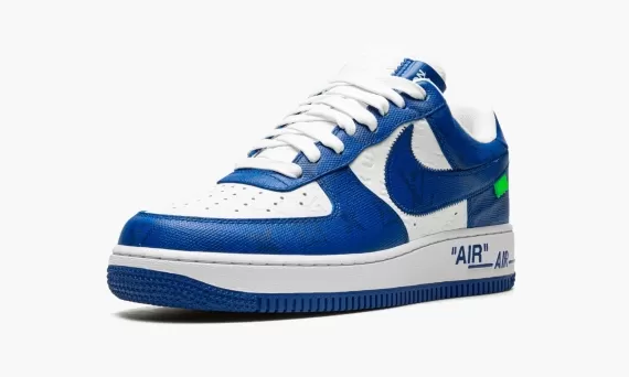 Louis Vuitton AIR FORCE 1 Low Virgil Abloh - White/Blue